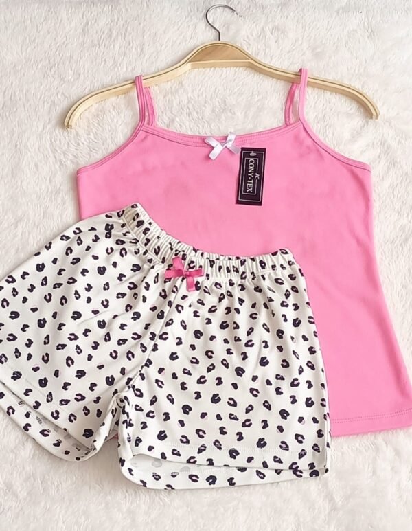 Pijama Short Blusa Tiras